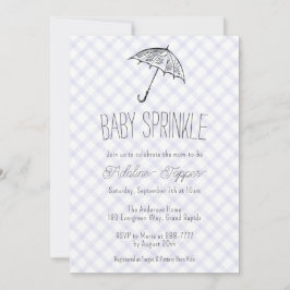 005 Iris Moderne Paraplu Gingham Baby Sprinkle Kaart