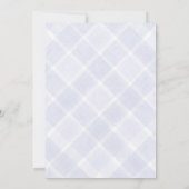 005 Iris Plaid Umbrella Baby Sprinkle Shower Kaart (Achterkant)