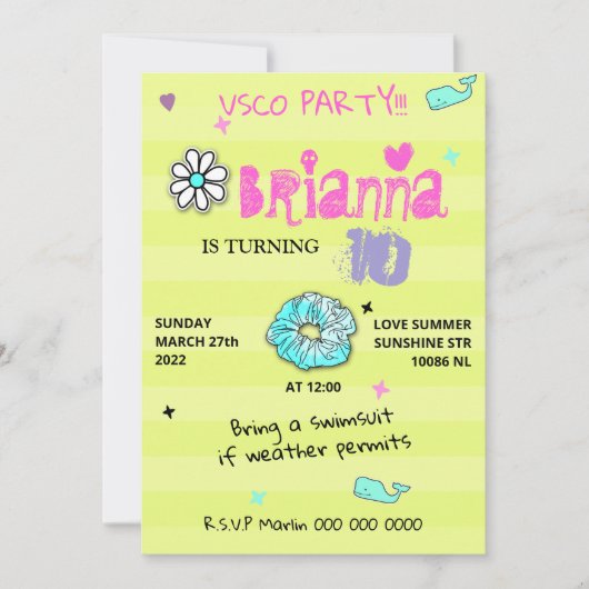 005 Vsco-trend van tieners meisje (Voorkant)