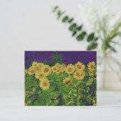 0067 le champ des tournesols briefkaart (Staand voorkant)