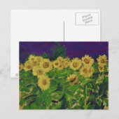 0067 le champ des tournesols briefkaart (Voorkant / Achterkant)