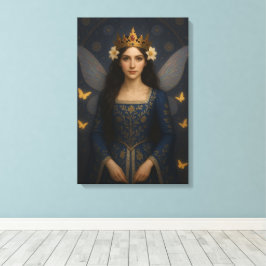 006_A fairy princess in royal blue. Canvas Afdruk