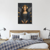 006_A fairy princess in royal blue. Canvas Afdruk (Insitu (Slaapkamer))