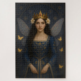 006_A fairy princess in royal blue. Legpuzzel