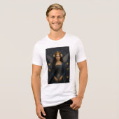 006_A fairy princess in royal blue. Tri-Blend Shirt (Voorkant volledig)