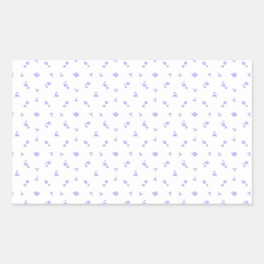 006 Ruimte Rechthoekige Sticker (Voorkant)