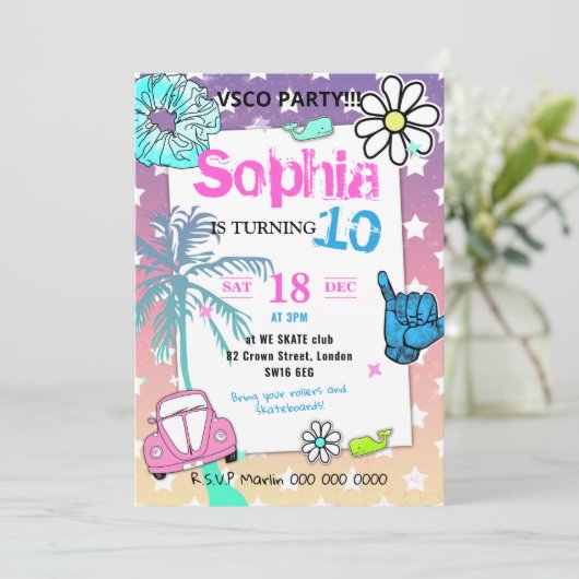 006 Vsco-trend van het tienerige meisje (Staand voorkant)