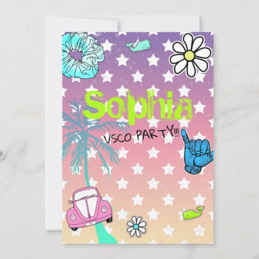 006 Vsco-trend van het tienerige meisje (Achterkant)