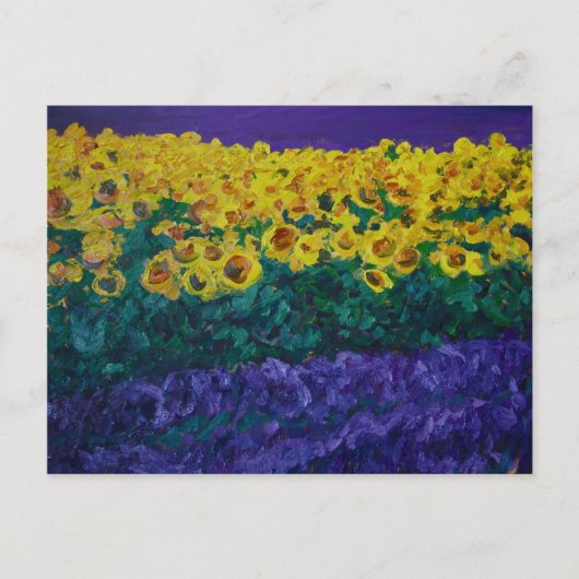 0070-les champs Provençaux Briefkaart (Voorkant)