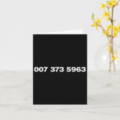 007 373 5963 - Beroemde 90s Videogamecodes Kaart (Gele Bloem)