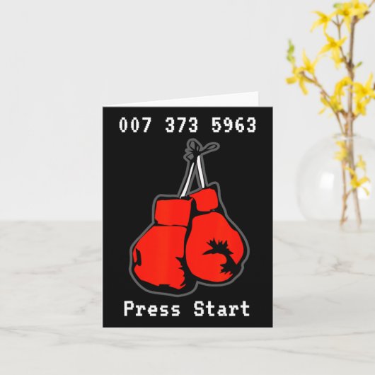 007 373 5963 De Dream Fight Video Game Code Boxin Kaart (Gele Bloem)