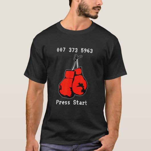007 373 5963 De Dream Fight Video Game Code Boxin T-shirt (Voorkant)