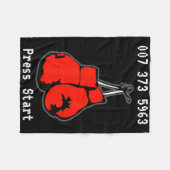 007 373 5963 The Dream Fight Video Game Code Boxin Fleece Deken (Voorkant (Horizontaal))