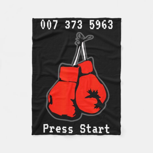 007 373 5963 The Dream Fight Video Game Code Boxin Fleece Deken (Voorkant)