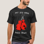 007 373 5963 The Dream Fight Video Game Code Boxin T-shirt (Voorkant)