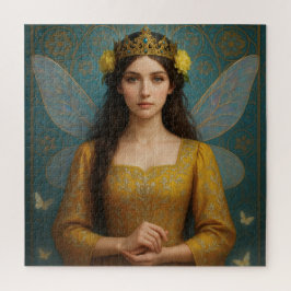 007_A fairy princess in golden yellow. Legpuzzel