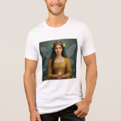 007_A fairy princess in golden yellow. Tri-Blend Shirt (Voorkant)