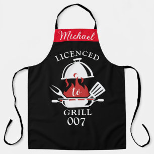 007 'Licensed to Grill' Parodie Schort - Aangepast