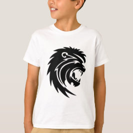 007-lion3111906 ROARING LION ZWARTE WITTE TATTOO T-shirt