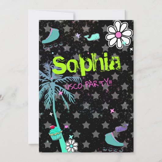 007 Vsco-trend van tieners meisje (Achterkant)