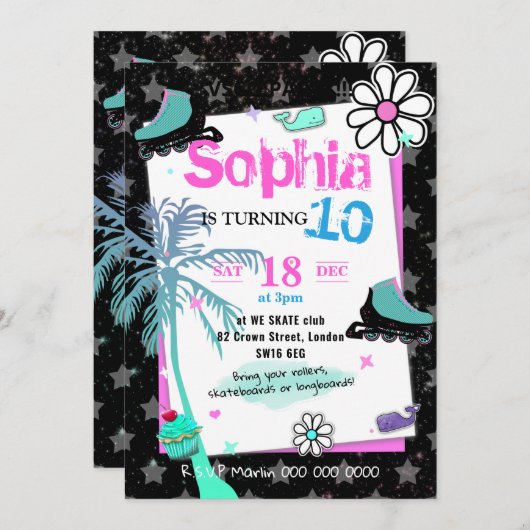 007 Vsco-trend van tieners meisje (Voorkant / Achterkant)