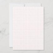 008 Blush Dove & Chalice Gingham Eerste Communie Kaart (Achterkant)