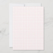 008 Blush Roze Bes Patch Cupcake Baby Shower Kaart (Achterkant)