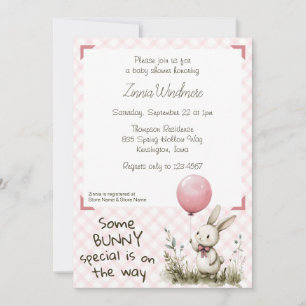 008 Blush Roze • Some Bunny Special Baby Shower Kaart