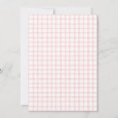 008 Blush Rustic Groenery Houten Kruis Doopfeest Kaart (Achterkant)