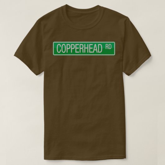 008 Wegbord van Copperhead Road T-shirt (Design voorkant)