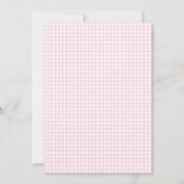 009 Fuchsia Gingham Bes Babyshower Boerderij Zoet Kaart (Achterkant)