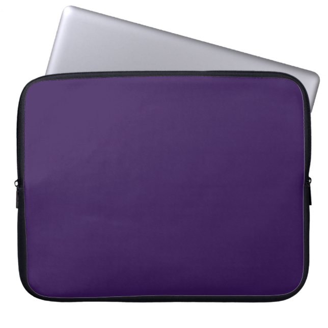 #009 Gewelddadige Violet kleur Collectie Laptop Sleeve (Voorkant)