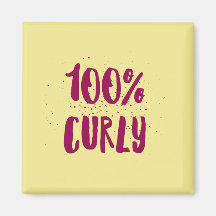 !00% Curly - voor krullende meisjes magneet