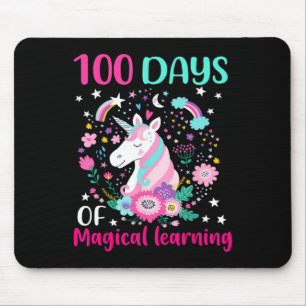 00 dagen van magisch leren flossen eenhoorn 00th muismat