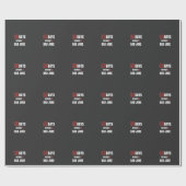 00 dagen zonder een grap van papa cadeaupapier (Vlak)