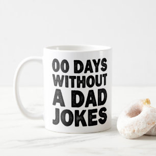 00 Dagen Zonder Een Vadergrap Cool Vader Sarcasme Koffiemok