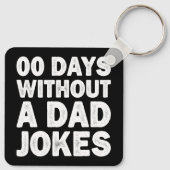 00 Dagen Zonder Een Vadergrap Sarcasme Vader Grapp Sleutelhanger (Achterkant)