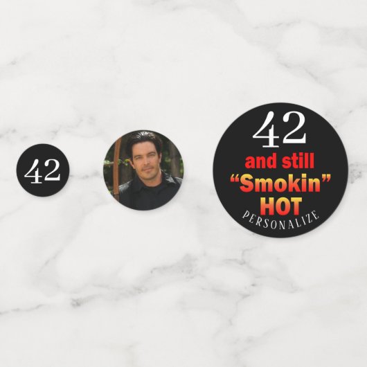 00 en nog steeds rokin Hot | Geboortedag Confetti (Achterkanten)