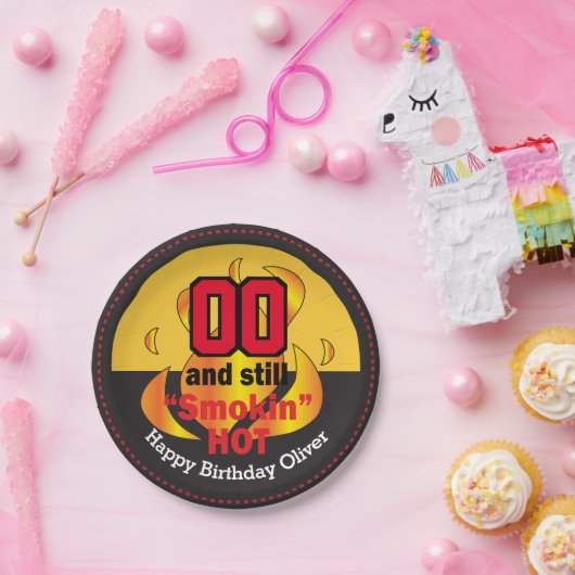 00 en nog steeds rokin Hot | Geboortedag Papieren Bordje (Feest)