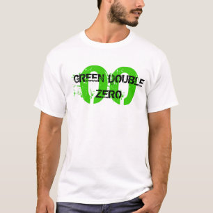 00, GROENE DUBBELE ZERO T-SHIRT