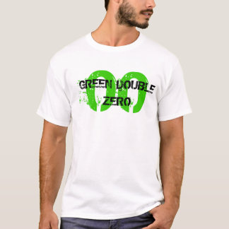 00, GROENE DUBBELE ZERO T-SHIRT