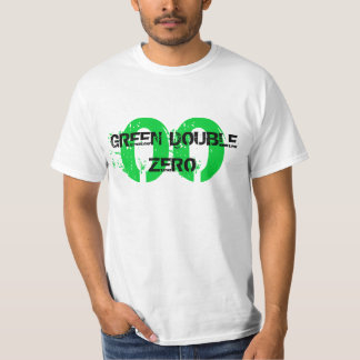 00, GROENE DUBBELE ZERO T-SHIRT