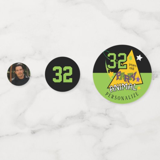 00 jaar oud dier - geboorte confetti (Voorkanten)