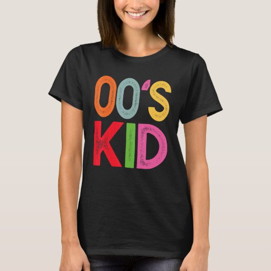 00 Kind Outfit Women Mannen  Retro Kind 2000 T-shirt (Voorkant)