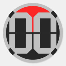 00 LvL 1.5 duim Sticker