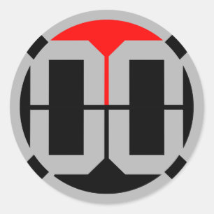 00 LvL 1.5 duim Sticker