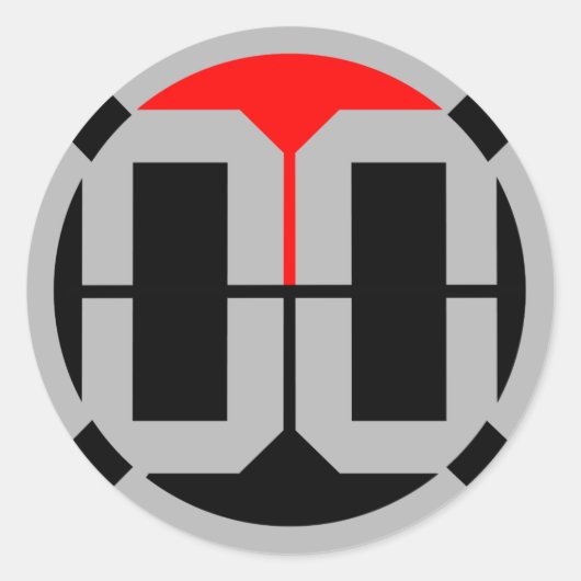 00 LvL 1.5 duim Sticker (Voorkant)