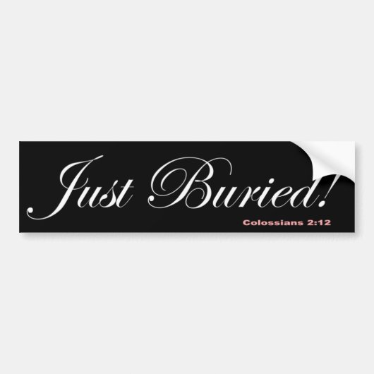 00 zojuist begraven bumpersticker (Voorkant)