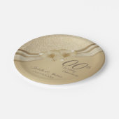 00e Gold Wedding-Jubileum Papieren Bordje (Gekanteld)