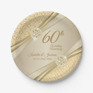 00e Gold Wedding-Jubileum Papieren Bordje